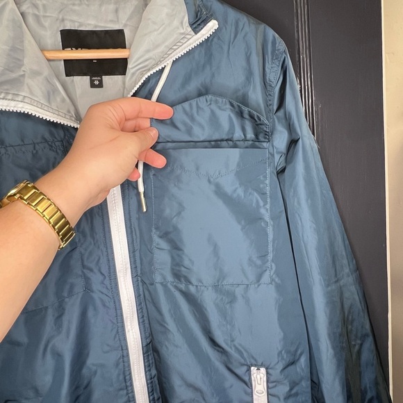 Express Men's Blue Hooded Track Jacket Size X Small - Picture 3 of 14